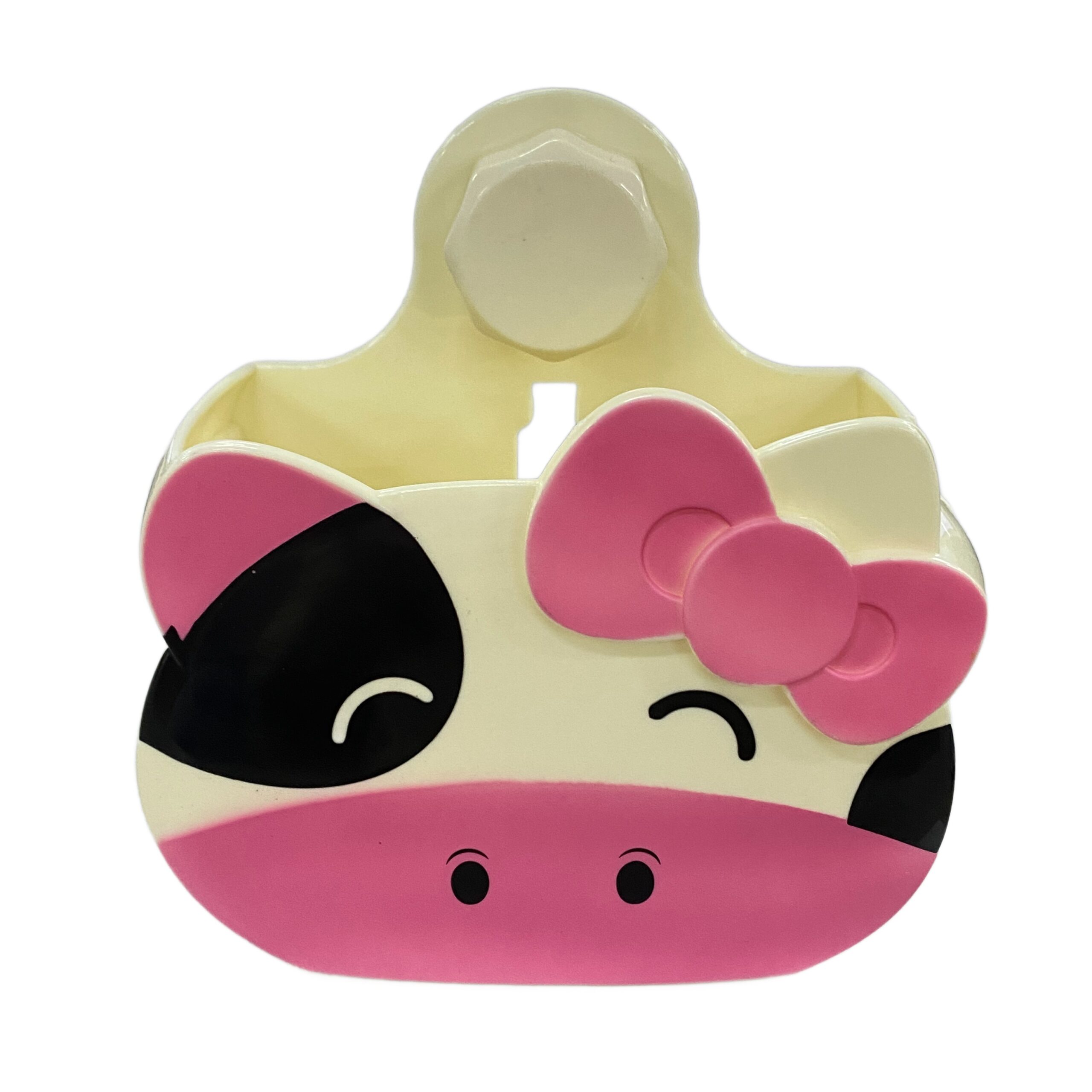 Wall Mounted Toothbrush Holder for Kids, Self Adhesive Toothbrush Storage Organizer, Multifuntional Electric Toothbrush Toothpaste Holder for Bathroom (Pink)