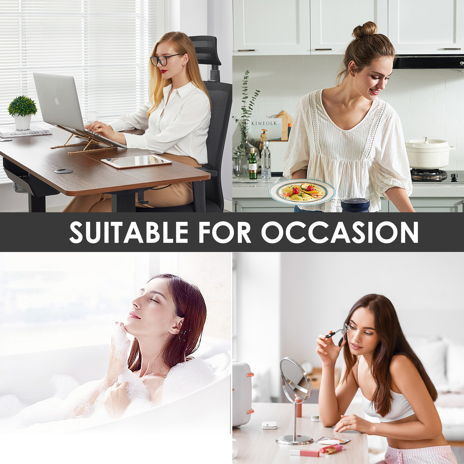 Stretch Turban Hats for Women, Reusable Washable Pre Tied Head Scarves, Soft Breathable Headwraps for Keep Hair Style Cap, Sleep Hat (White) - Image 4