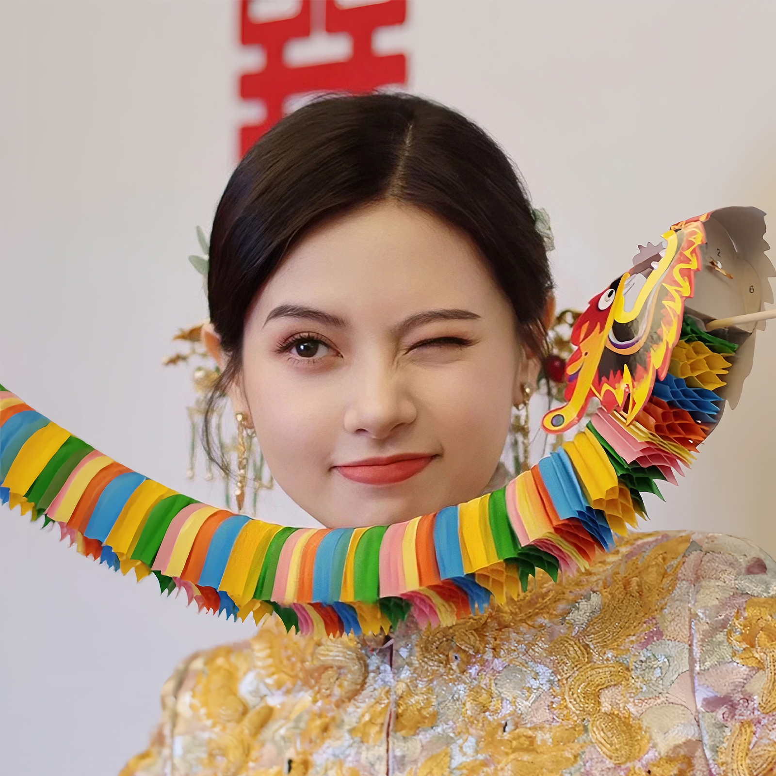 HannaFires 3D Extendable Dragon Wedding Game and Photo Props - Asian Style Scene Decorations for Celebrations. - Image 7